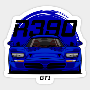 Blue R390 GT1 Road Car Sticker